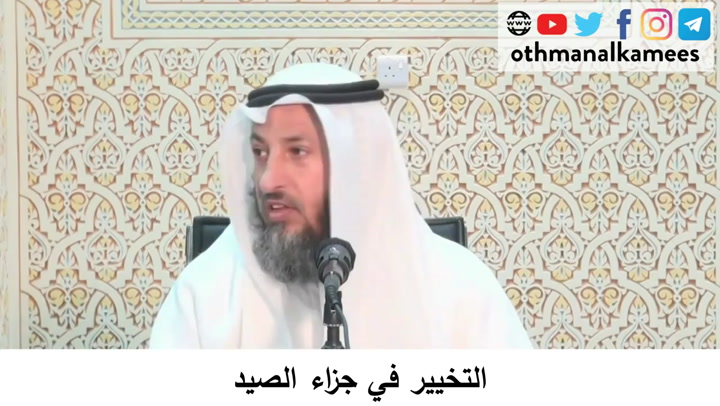   99- التخيير في جزاء الصيد- شرح أحكام الحج كتاب دليل الطالب