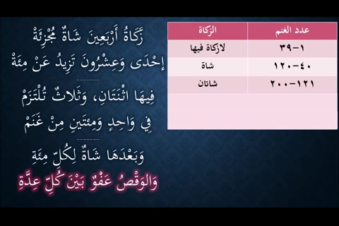  (زكاة الغنم) شرح النظم الجلي في الفقه الحنبلي 