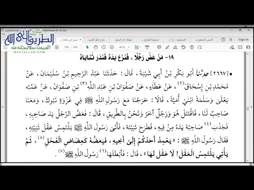 شرح ابن ماجه كتاب الديات 4