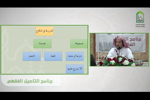  باب الشروط في النكاح - شرح قسم فقه الأسرة من عمدة الفقه  